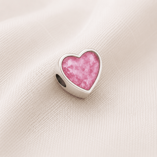 BELOVED PAVE HEART CHARM - Memories of You