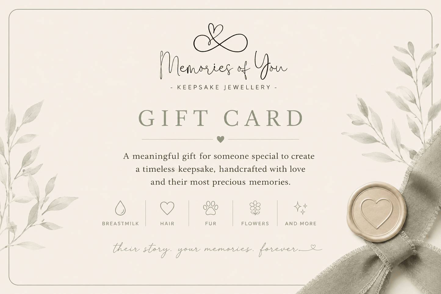 Memories of You Gift Card - Memories of You