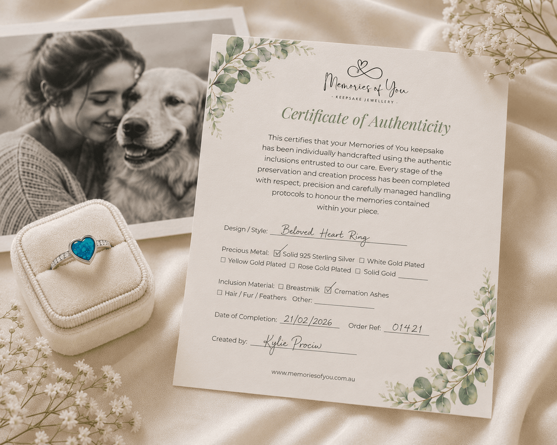 What's Included With Your Keepsake Jewellery Order? - Memories of You