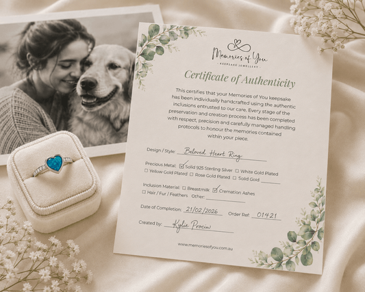 What's Included With Your Keepsake Jewellery Order? - Memories of You