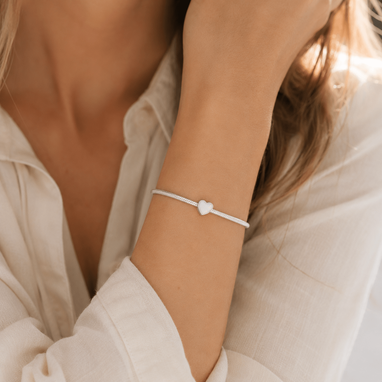 BELOVED FOOTPRINTS HEART CHARM - Memories of You