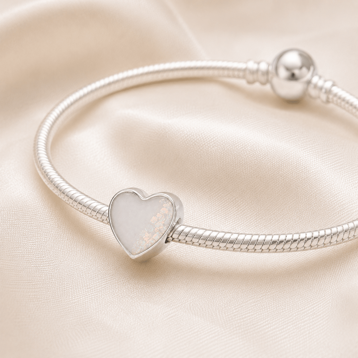 BELOVED FOOTPRINTS HEART CHARM - Memories of You