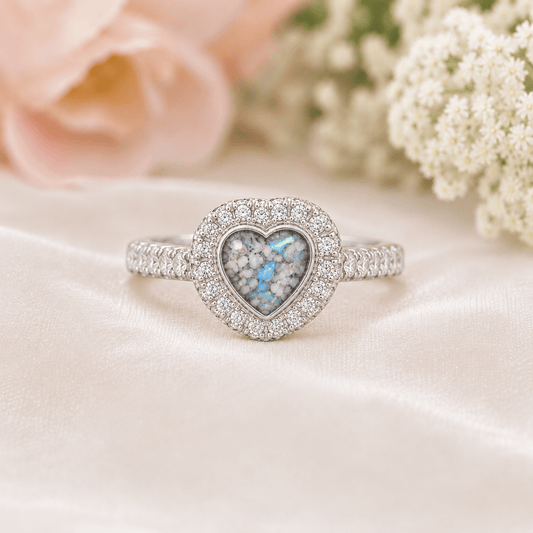 BELOVED HALO HEART RING - Memories of You