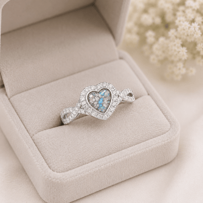BELOVED HALO HEART RING - Memories of You