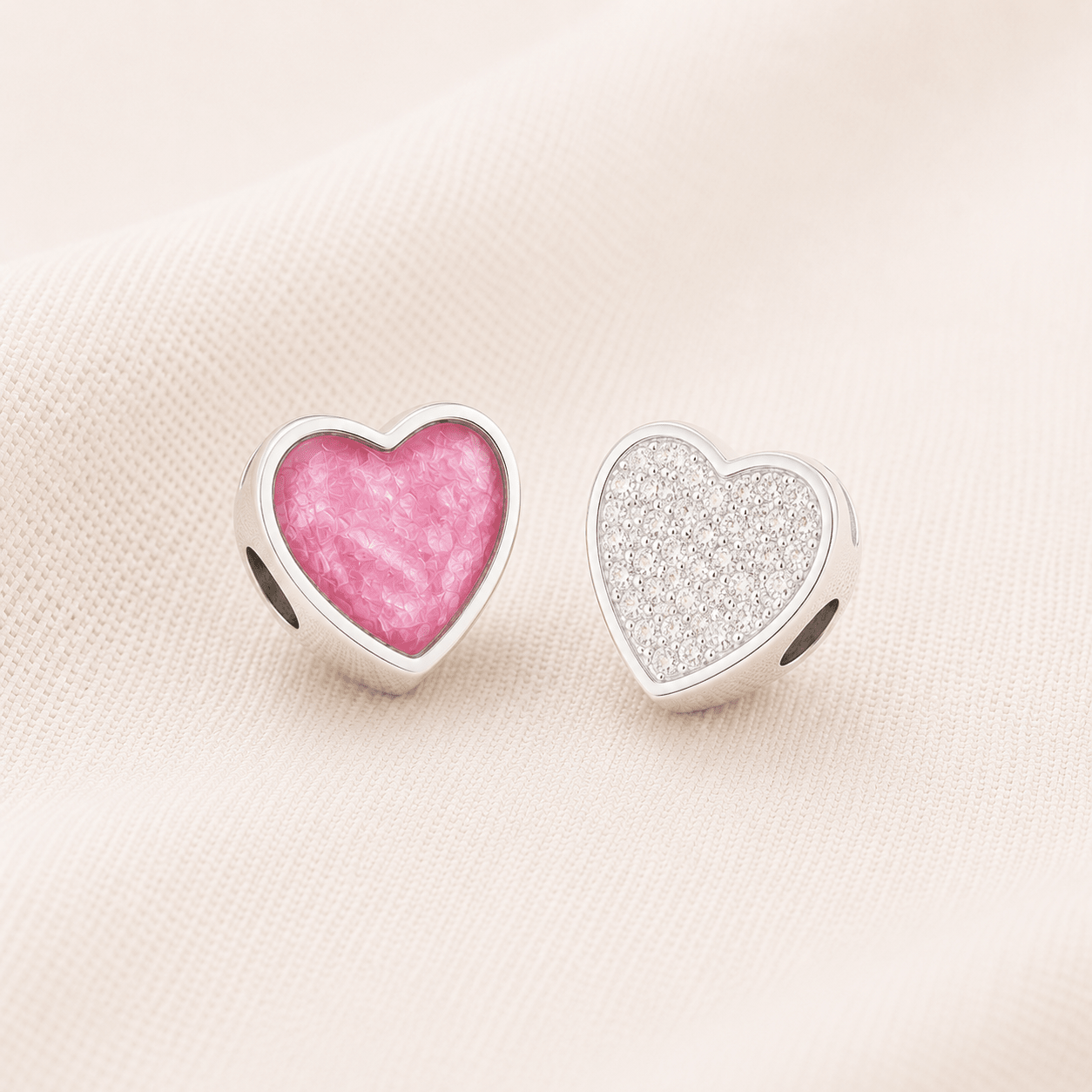 BELOVED PAVE HEART CHARM - Memories of You