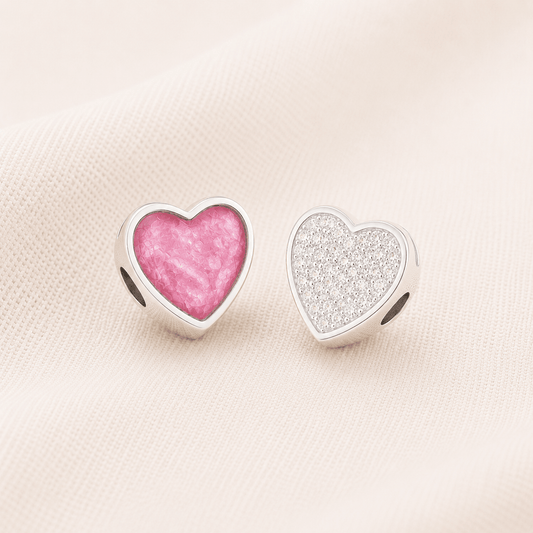 BELOVED PAVE HEART CHARM - Memories of You