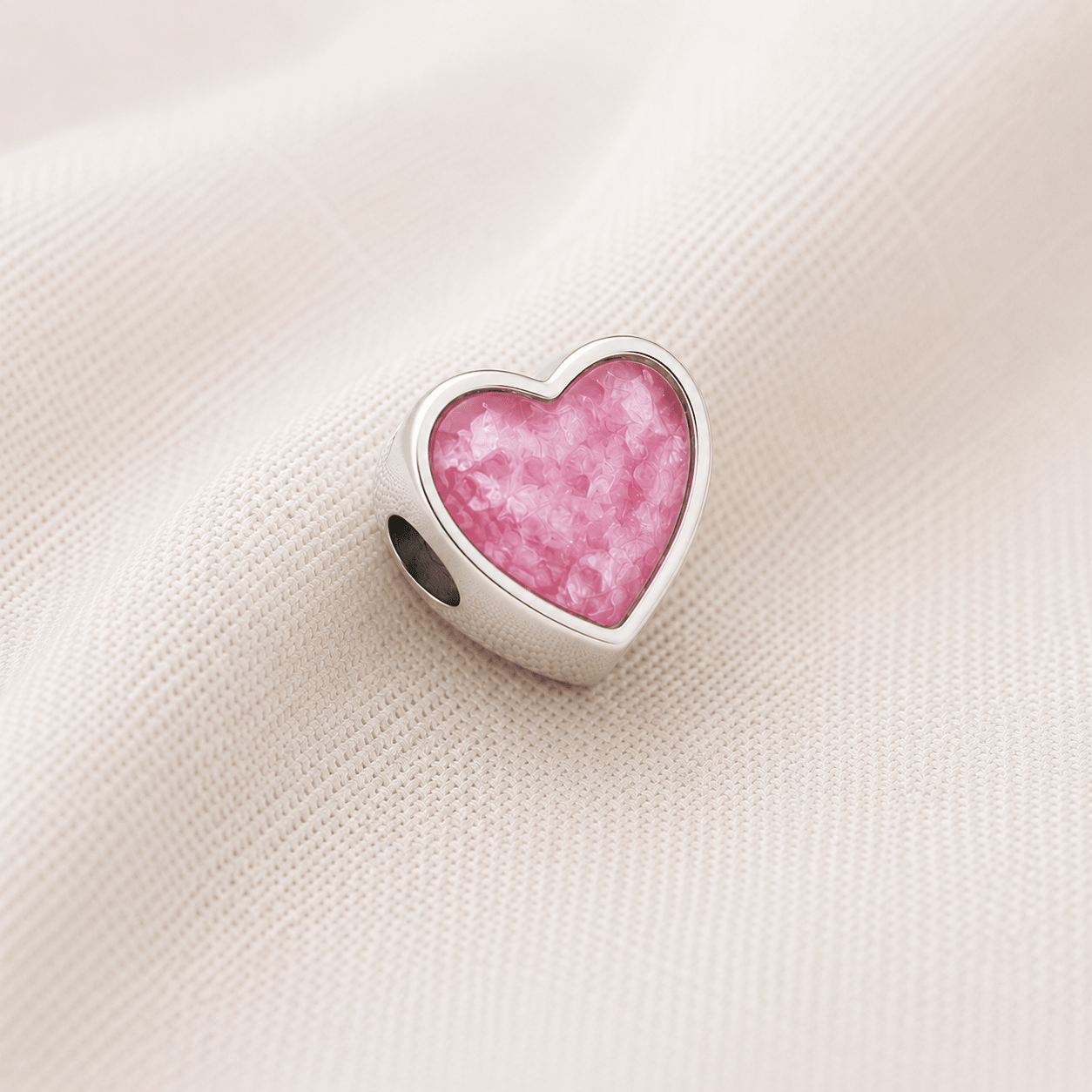 BELOVED PAVE HEART CHARM - Memories of You