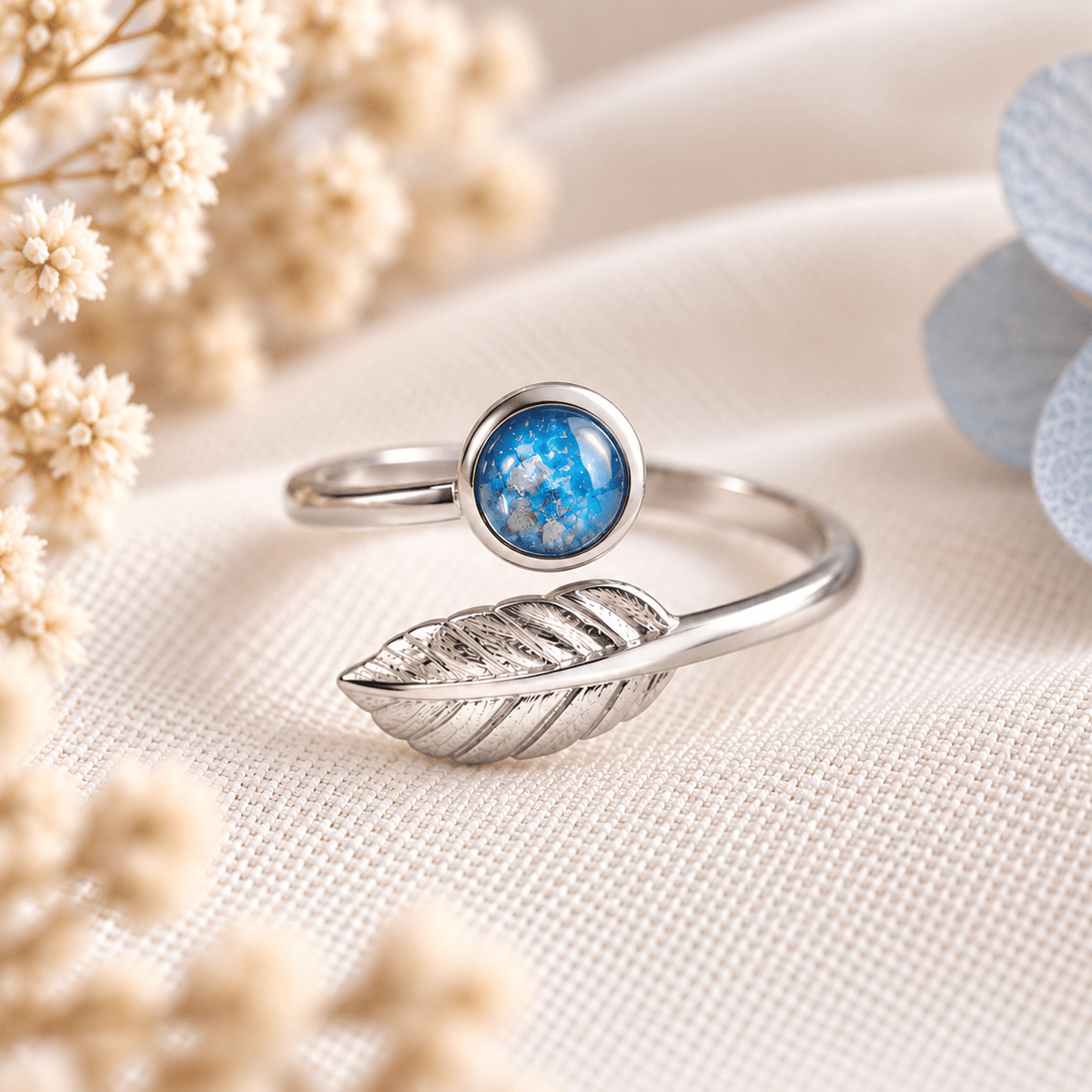 LEAF ADJUSTABLE KEEPSAKE RING - Memories of You