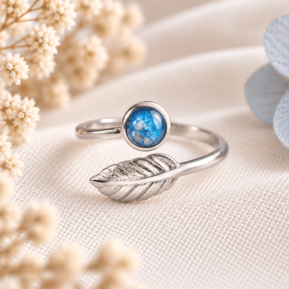 LEAF ADJUSTABLE KEEPSAKE RING - Memories of You