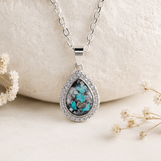 OPHELIA TEARDROP HALO PENDANT - Memories of You