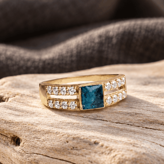SENTINEL SQUARE UNISEX KEEPSAKE RING - Memories of You