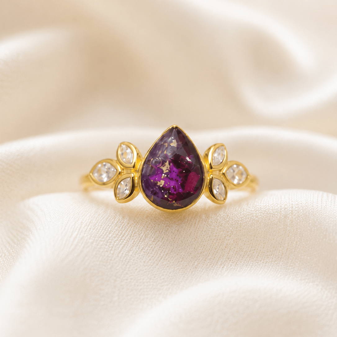 Serenity Accent Teardrop Ring - Memories of You
