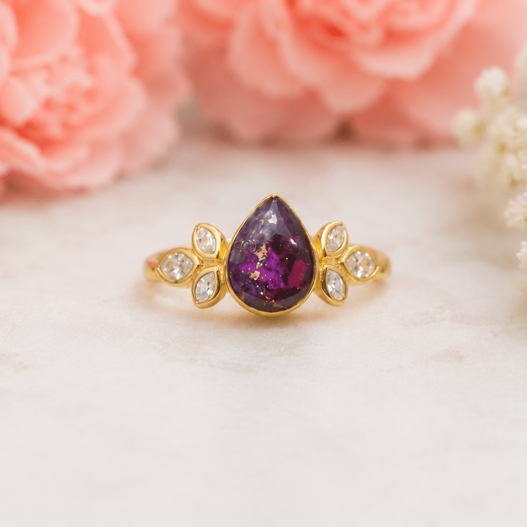 Serenity Accent Teardrop Ring - Memories of You