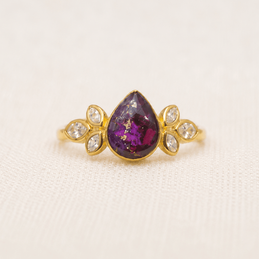 Serenity Accent Teardrop Ring - Memories of You