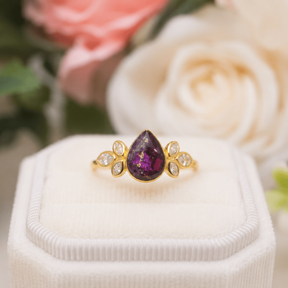 Serenity Accent Teardrop Ring - Memories of You