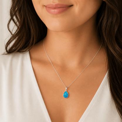 SERENITY WHISPER TEARDROP PENDANT - Memories of You